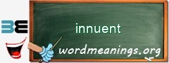 WordMeaning blackboard for innuent